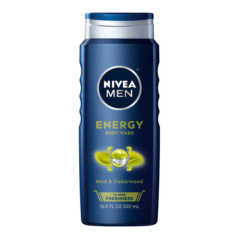 Nivea For Men Body Wash, Energy - 16.9 Oz